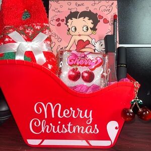 Revlon Cherry Red Bath & Body Gift Set